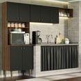thumbnail image 2 of Cocina Integral Madesa Gourmet 235cm Marrón/Negro, 2 of 5