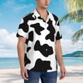 thumbnail image 3 of Fotbe Milk Cow Camisa Hawaiana para Hombre Unisex – Camisa Casual de Verano con Botones de Manga Corta de Algodón y Lino,3X-Large, 3 of 7