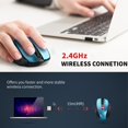 thumbnail image 5 of VicTsing 2.4G Wireless Mouse, USB Cordless Computer Mouse W/800-2400 DPI, Ergo Grips, 16 Months Battery, Auto-sleep Mode, Portable for PC Mac Chromebook - Light Blue, 5 of 9