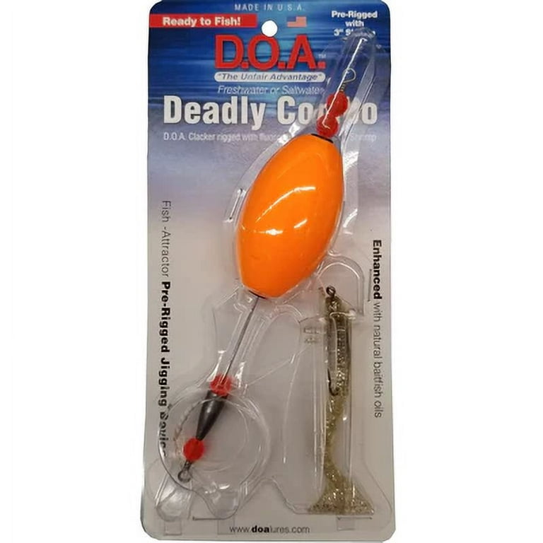 DOA DC-OVALN Deadly Combo Oval Clacker With 3 Shrimp Float/Nite