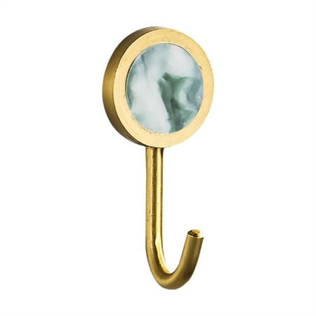 

Household Hooks Holiday Gifts Coat Hook Wall Mounted Round Robe Hook Brushed Gold Towel Hook Heavy Duty Coat Rack for Bathroom Entryway Kitchen Living Room Non Hole Installation