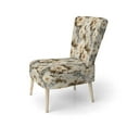 thumbnail image 3 of Designart "Ethereal Flourishing Rococo II" Beige Floral Upholstered Accent Chair - Cottage Arm Chair For Living Room, 3 of 7