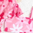 thumbnail image 6 of Coerni Girls Swimsuit Sets 3piece Floral Soft Cover Up and Tankini Bathing Suits Swim Ruffle Shorts Teen Cute Swimwear Sun, 6 of 6