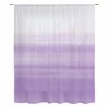 thumbnail image 2 of Purple White Ombre Sheer Curtains 72 Inches Long, Modern Romantic Gradient Stripes Light Filering Curtains, Breathable Simi Curtain Privacy Drapes for Living Room Bedroom Lightweight Window Treatment, 2 of 9
