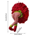 thumbnail image 3 of Christmas Elf Leg Wreath Hanging Decoration with Plush Stuffed Legs, Funny Xmas Ornament for Front Door Wall Mantle and Tree Decor, Festive Holiday Home Party Decor,Christmas Decorations, 3 of 4