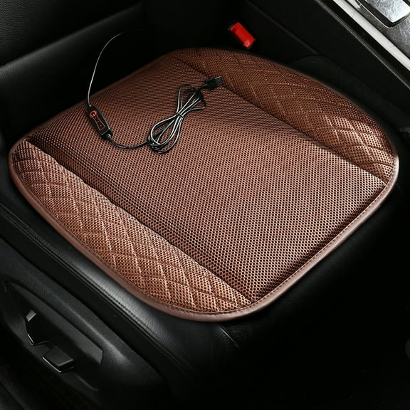 Bpyeka Car Ventilation Seat Cushion Summer Ventilation Fan Cold Seat Cushion USB 5V Home Office Car Seat Cushion Three-speed Wind Adjustment on Clearance