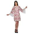 thumbnail image 5 of Moomaya Printed Short Robes For Women Cotton Robes For Women With Lace Trim, 5 of 6