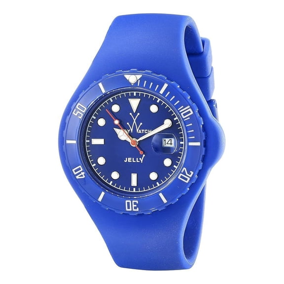 ToyWatch Jelly Collection Unisex Quartz Blue Silicone Watch JTB07BL