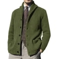 thumbnail image 2 of Suéter de otoño e invierno para hombre, cárdigan de punto de manga larga de color sólido, suéter de abrigo, flexibilidad de estilo, 2 of 5