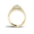 thumbnail image 3 of 1 Carat T.W. Diamond Double Halo 10kt Yellow Gold Engagement Ring Set, 3 of 5