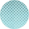 thumbnail image 1 of Ahgly Company Machine Washable Indoor Round Transitional Electric Blue Area Rugs, 4' Round, 1 of 7