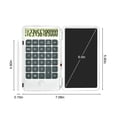 thumbnail image 3 of Black and Friday Clearance Sale Deal cuyhtdup Portable Calculator With Notepad, Basic Calculator With Writing Tablet,12 Digits Large Display Rechargeable Power Desk Calculator For Office, School, 3 of 7