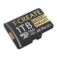 thumbnail image 2 of TEAMGROUP 1TB T-Create Expert S.M.A.R.T Monitored A2 microSDXC UHSI-I/U3 V30 4K High speed memory card with adapter, Compatible with GoPro, Insta360, Speed up to 160MB/s (TTCS1TIA2V3003), 2 of 3