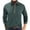 A004-Green, variant on SAATLERI Mens Casual Polo Shirts Classic Button Basic Long Sleeve Shirt Stand Collar Tees Stylish Tops