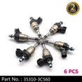thumbnail image 1 of Paquete de 6 piezas de inyectores de combustible adecuados para el moderno Santa Claus 3.8L V6 para Kia Sorento 3.3L V6 2014-2018-, 1 of 4