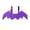 B003- Purple, variant on Black Felt Cat Bat Wings with Jingle Bells for Halloween Cat, Cat Halloween with Kitten Accessories and Scary, for Cat with Black Wings and Jingle Bells for Halloween