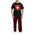 thumbnail image 5 of CafePress - Flag Of Switzerland Men's Dark Pajamas - Men's Dark Loose Fit Cotton Pajama Set, 5 of 7