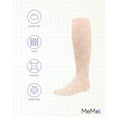 thumbnail image 6 of MeMoi  Floral Embroidery Roselle Sheer Tights - Girls - Female, 6-8, Winter White, 6 of 7