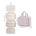 thumbnail image 2 of Neceser de viaje Narwey para mujer, organizador grande para maquillaje, neceser colgante para art&#2013265933culos esenciales, accesorios y cosm&#2013265929ticos (cuadrado, 2 of 9