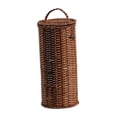 thumbnail image 2 of Toilet Roll Holder Toilet Paper Storage Stand Bathroom Organizer Compact PE Woven Design with Lid for Lavatory Office, 2 of 9