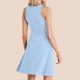 thumbnail image 5 of Vestido de Verano Casual de Mujer de Color Sólido sin Mangas Diseño de Cuello Redondo, Vestido Cómodo de Poliéster Ligero, 5 of 8