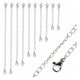 thumbnail image 5 of extensor de cadena con cierre 10Pcs 5 Tamaños Cadena De Extensión de material acero Inoxidable Con Cierre De Langosta Para Joyas DIY, 5 of 9