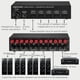 thumbnail image 2 of Selector LINEPAUDIO Caja de interruptor selector de altavoz 2 en 4 salidas Amplificador de 4 zonas y selector de altavoz con control de volumen Conector banana de 6,5 mm Conector para auriculares LYNEPAUAIO Selector, 2 of 7