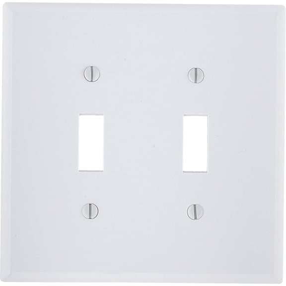 WALLPLAT 2G TOGGLE WH (Pack of 1)