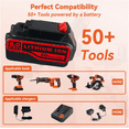 thumbnail image 3 of Persever LB2X4020 20V 8.0Ah Replacement for Original 20V Battery LB2X4020 LBXR20 LB20 LBX20 LBXR2020-OPE LBXR20B-2 LST220 LST300 Lithium Battery Compatible With Cordless Power Tools, 3 of 5