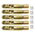 thumbnail image 3 of Xuanheng Pont de Guitare Électrique Sans Tête & Ensemble de Queue Pièces de Rechange en Métal Selle Simple Accessoires de Modification de Guitare Doré 5 Cordes, 3 of 8