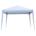 thumbnail image 1 of 10x10 FT Ez Pop Up Canopy Tent, Outdoor Portable Folding Commercial Canopy Tent Heavy Duty, Instant Lightweight Gazebo with Carrying Bag and Adjustable Height for Beach and Party Shelter (White), 1 of 9