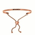 thumbnail image 1 of Intuitions Stainless Steel Satin Square Family  Bangle Bracelet, 7", 1 of 1