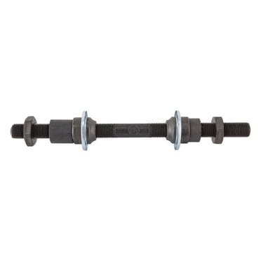 Wheel Master Rear Bicycle Hub Axle - 3/8 X 185mm X 26T Solid Cro-Mo (Black)
