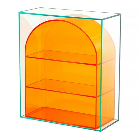 

VENTRAY Home Acrylic Arched Multi-Layer Storage Shelf Orange