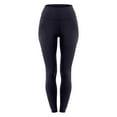 thumbnail image 4 of BXINGOHAI Women's Leggings High Waist Tummy Control Yoga Pants Slimming Workout Running Pants Solid Stretch Legging Black,M, 4 of 6
