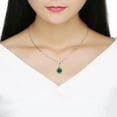 thumbnail image 5 of Solitaire Birthstone Necklace for Women Cz Sterling Silver Ginger Lyne Collection, 5 of 6