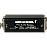 Sescom SES-AES-EBU-1 XLRF to 75 Ohm BNC Female AES/EBU Impedance Transformer, 0.1 to 6MHz Bandwidth