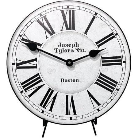 Classic White Wall Clock | Ultra Quiet Quartz Mechanism | Hand Made in USA Beautiful Crisp Lasting Color | Comes in 8 Sizes | 10-Inch