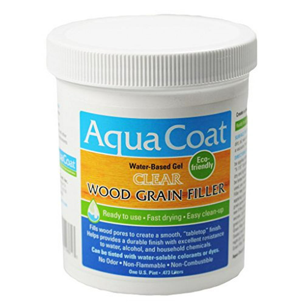 Clear EcoFriendly WaterBased Drying Wood Grain Filler w/ Minimal Shrinkage