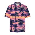 thumbnail image 5 of ZCFZJW Hawaiian Shirts for Men Big and Tall Regular Fit Casual Tropical Palm Tree Print Beach Vacation Tees Shirt Summer Short Sleeve Button Down Graphic T-Shirt Tops Multicolor#09 XXL, 5 of 5