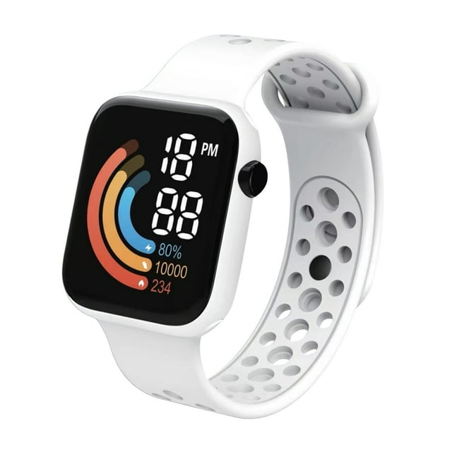 Montre pour Enfant 2 - Titre de Produit Internet pour Élèves Enfants LED Astronaute Montre Électronique Carrée pour Élèves Montre avec Design