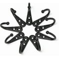 thumbnail image 3 of 25 Pcs Single Hooks Black Wall Hooks Coat Rack Black Fitted With Mounting Screws,hook Zinc Alloy Single Hook Coat Hook Kitchen Bathroom Coat Hoo, 3 of 4