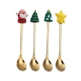 thumbnail image 4 of 4Pcs Stainless Steel Christmas Table Decorations Decorations Tea Spoons Decor, 4 of 8