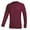 Burgundy, variant on Tyhengta Men's Long Sleeve Swim Shirts Rashguard UPF 50+ UV Sun Protection Shirt Athletic Workout Running Hiking T-Shirt Swimwear Blue Gradient M