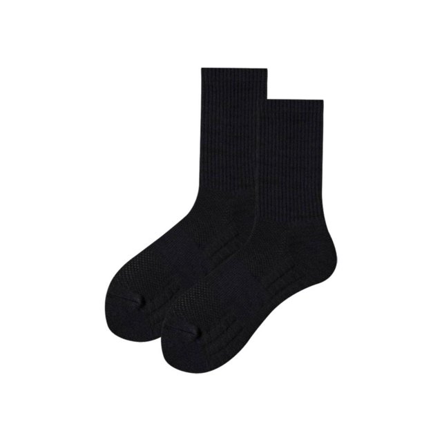 Men Towel Men Towel Socks Thickened Sweat-absorbent Black White Solid Color Simple Style Z1q7