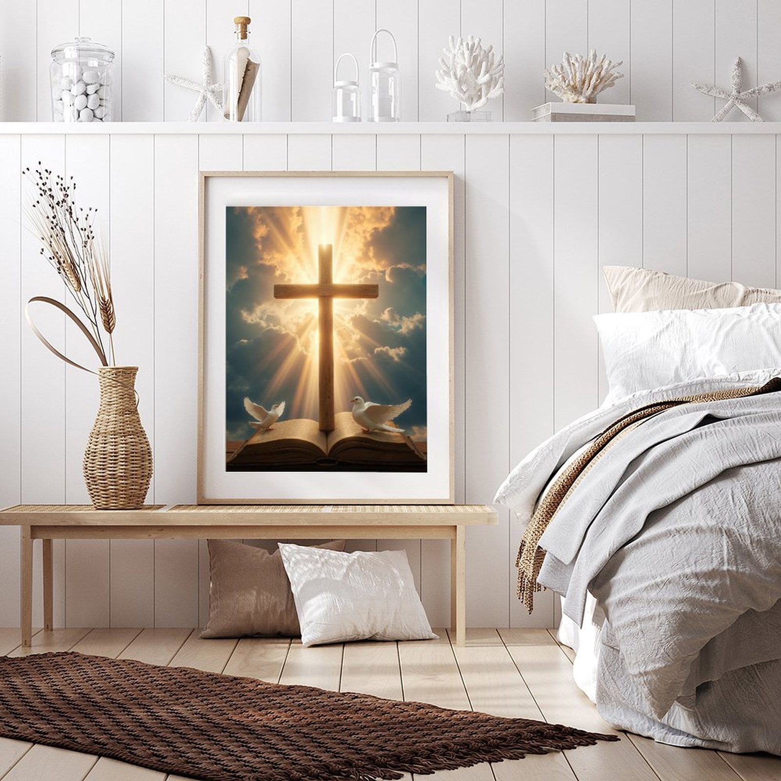 Diamond Art Kits for Adults - 5d Sunlit Cross With S And Diamond Painting for Adults, Diamond Art for Adults Beginners, Diamond Painting Kits for Adults for Home Wall Decor