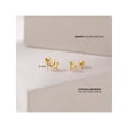 thumbnail image 5 of Puffed Star Toddler / Kids / Girls Earrings Safety Screw Back - 14k Gold, 5 of 6