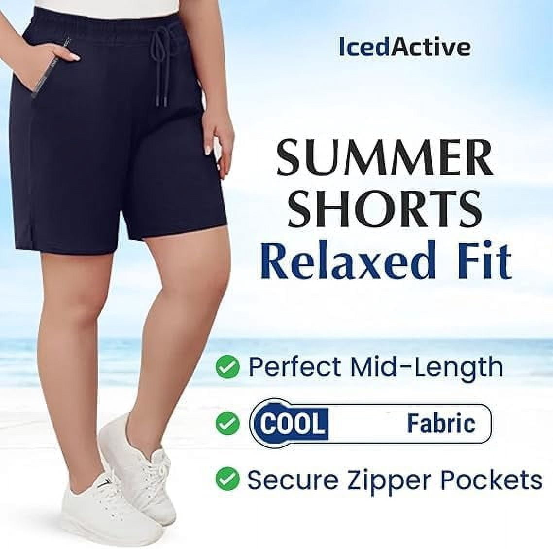 Maidenfit Icyshorts, Maidenfit - Unisex Ice Silk Stretch Quick-Dry Shorts, Lightweight and Breathable