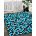 thumbnail image 2 of Ahgly Company Indoor Round Patterned Deep-Sea Blue Area Rugs, 7' Round, 2 of 6