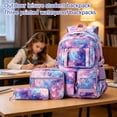 thumbnail image 6 of Waterproof 3pcs Girls Backpack Set with Lunch Box Pencil Bag for Elementary Middle School Travel Camping, 6 of 6